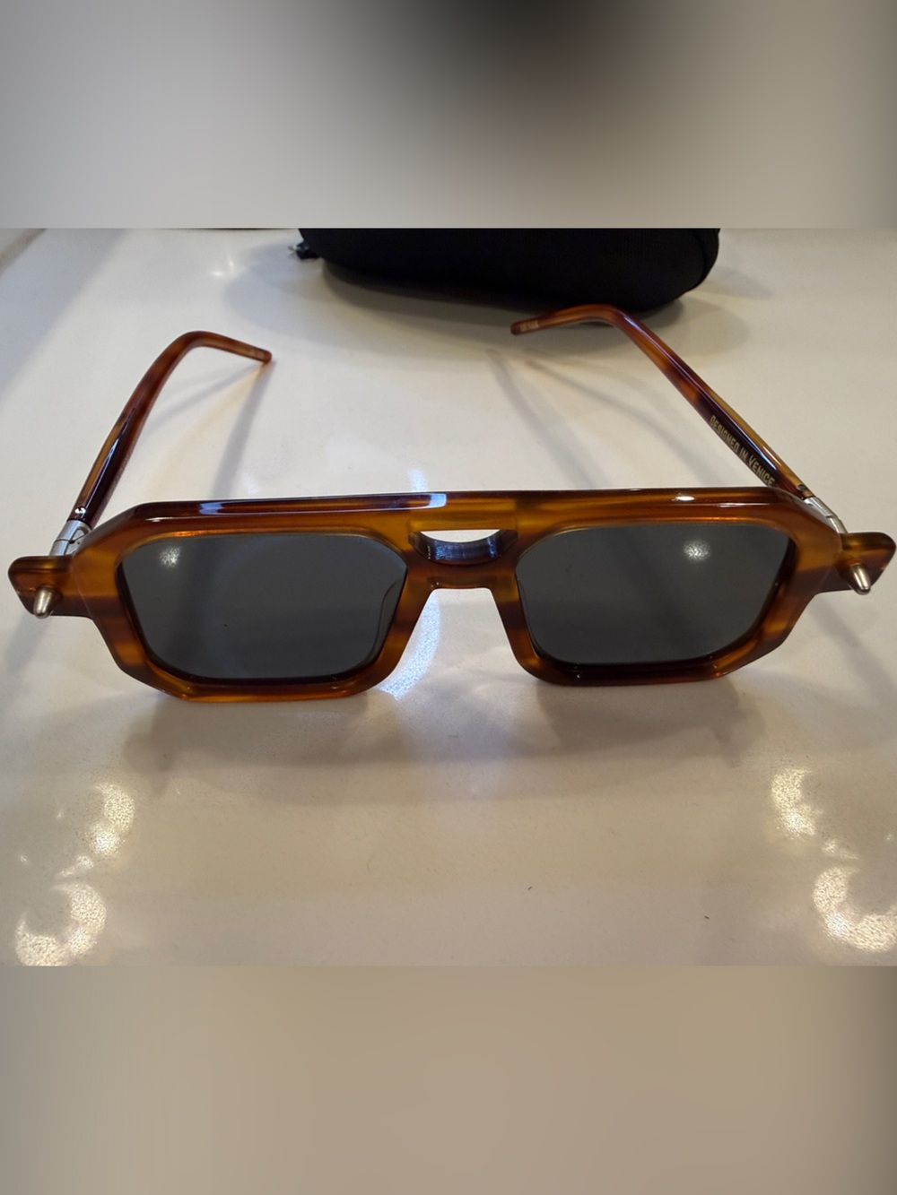 Women's Rectangular Tortoiseshell Sunglasses - Brown
